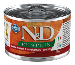 Farmina N&amp;amp;D Pumpkin Starter Mini влажный беззерновой корм для щенков мелких пород до 2 месяцев с тыквой, курицей и гранатом - 140 г (6 шт в уп)