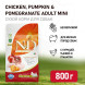 Farmina N&amp;amp;D Pumpkin Dog Grain Free Chicken &amp;amp; Pomegranate Adult Mini сухой беззерновой корм для взрослых собак мелких пород с курицей, гранатом и тыквой - 800 г