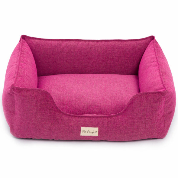 Pet Comfort Alpha Mirandus 33 лежанка для собак средних пород, размер M (65х80 см), фуксия