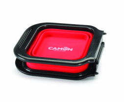 Camon миска для кошек и собак складная дорожная, квадратная двойная, размер S, 350 мл х 2 шт