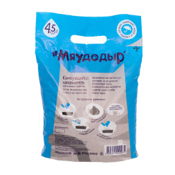 Мяудодыр комкующийся наполнитель - 2,4 кг (4,5 л)