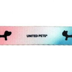 United Pets Complete me поводок для собак, 16х1400 мм, розово-голубой тай-дай