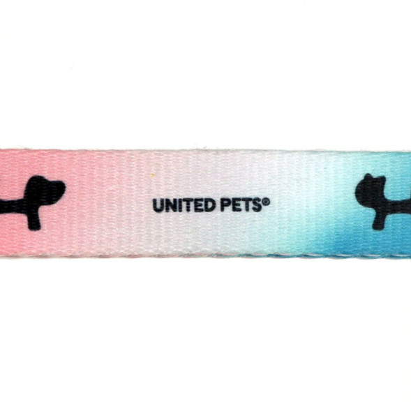 United Pets Complete me поводок для собак, 16х1400 мм, розово-голубой тай-дай