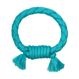 Playology DRI-TECH RING жевательное кольцо-канат для собак средних и крупных пород с ароматом арахиса, голубое