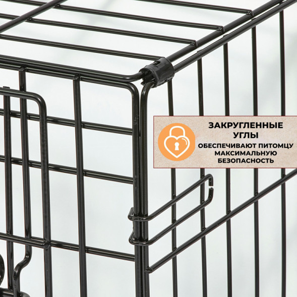 MidWest клетка Life Stages 107х71х79h см 2 двери черная