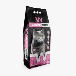 Wonder White Baby Powder наполнитель комкующийся c ароматом детской присыпки - 5 кг