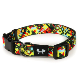 United Pets Complete me ошейник для собак, L 43-73/2,5 см, разноцветный рисунок
