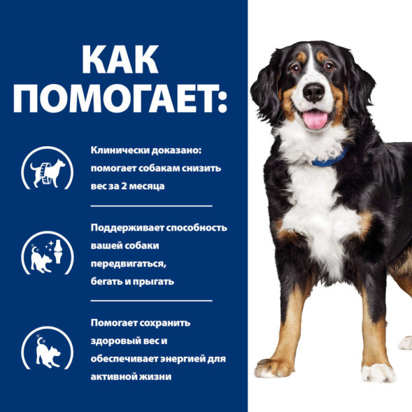 Сухой диетический корм для собак Hills Prescription Diet Metabolic + Mobility с ожирением и при заболевании суставов (в т.ч. артриты), с курицей - 12 кг