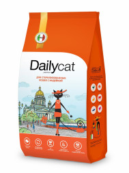 Dailycat Casual сухой корм для взрослых стерилизованных кошек с индейкой - 3 кг