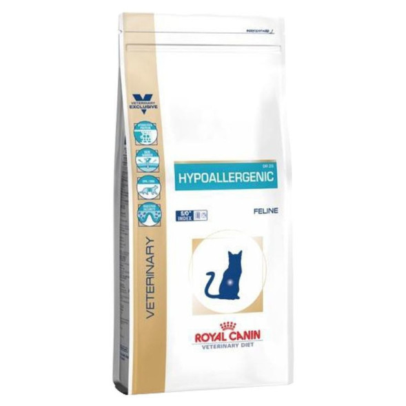 Royal Canin Hypoallergenic DR25 сухой корм для кошек при пищевой аллергии и пищевой непереносимости - 500 г