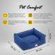 Pet Comfort Alpha Mirandus 33 лежанка для собак средних пород, размер M (65х80 см), синий