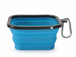 Camon миска для кошек и собак складная дорожная квадратная, 350 мл