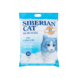 Сибирская Кошка Элитный впитывающий силикагелевый наполнитель для кошачьего туалета - 24 л (11,15 кг)