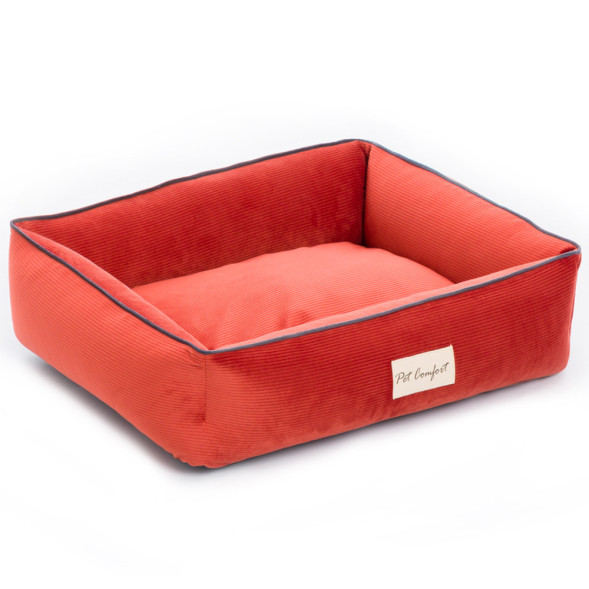 Pet Comfort Golf Vita 02 лежанка для кошек и собак миниатюрных пород, размер XS (45х55 см), красный