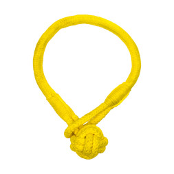 Playology TOUGH TUG KNOT жевательный канат для собак с ароматом курицы, желтый