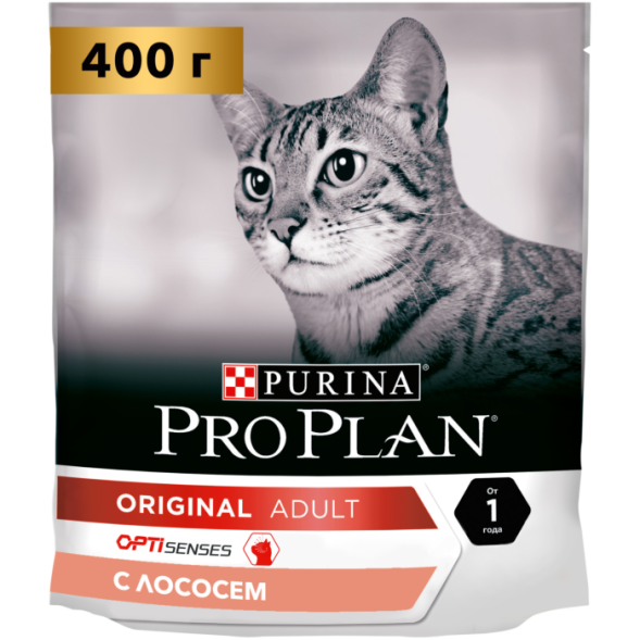 Pro Plan® для взрослых кошек, с высоким содержанием лосося
