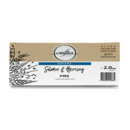 Craftia Natura сухой корм для щенков средних и крупных пород с лососем и сельдью - 640 г