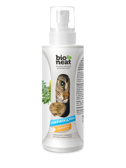 Bioneat средство для коррекции поведения животных Антигадин. Горький - 400 мл