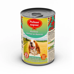 Консервы Родные Корма Жареха мясная по-двински для собак - 410 г х 9 шт