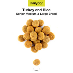 Сухой корм Dailydog Senior Medium&amp;amp;Large Breed для пожилых собак средних и крупных пород с индейкой и рисом - 3 кг