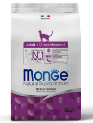 Monge Cat Adult сухой корм для для взрослых кошек с курицей 400 г