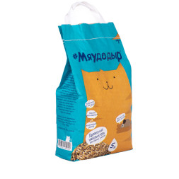 Мяудодыр впитывающий древесный наполнитель - 2,6 кг (5 л)