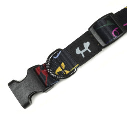 United Pets Complete me S ошейник для собак 16х260/400 мм, черный с разноцветными булавками