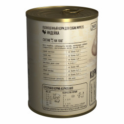 Mypets влажный корм для взрослых собак с индейкой, в консервах - 340 г х 12 шт