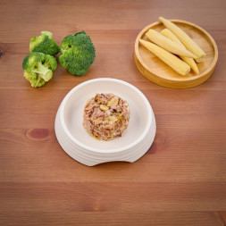 Monge Supreme Adult Cat влажный корм для взрослых кошек с тунцом, брокколи и мини-кукурузой, в паучах - 80 г х 24 шт