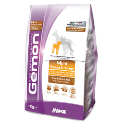Gemon Puppy &amp;amp; Junior Mini сухой корм для щенков мелких пород с курицей и рисом 1 кг