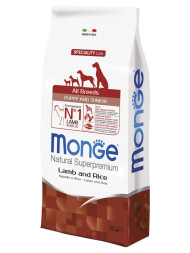 Monge Dog Speciality Puppy &amp;amp; Junior сухой корм для щенков всех пород с ягненком и рисом - 12 кг