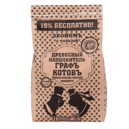 Графъ Котовъ впитывающий древесный наполнитель - 2 кг (4,45 л)