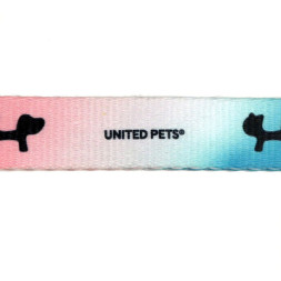United Pets Complete me S ошейник для собак 16х260/400 мм, розово-голубой тай-дай