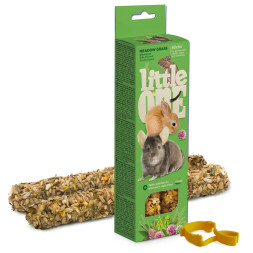 Little One палочки для морских свинок, кроликов и шиншилл с луговыми травами 2 шт - 55 г