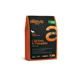 Alleva Natural Puppy Chicken &amp;amp; Pumpkin Medium сухой корм для щенков с курицей и тыквой - 800 г