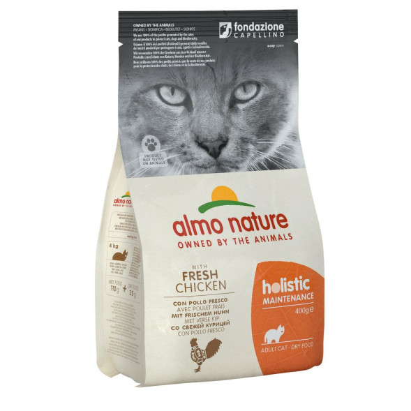 Almo Nature Holistic сухой корм для взрослых кошек с курицей и коричневым рисом - 400 г