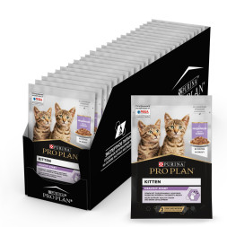 Pro Plan Kitten паучи для котят с индейкой в соусе - 85 г х 26 шт
