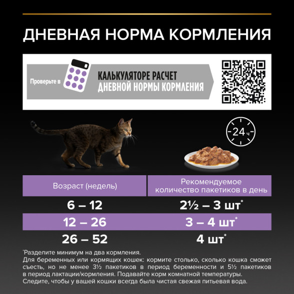Pro Plan Kitten паучи для котят с индейкой в соусе - 85 г х 26 шт