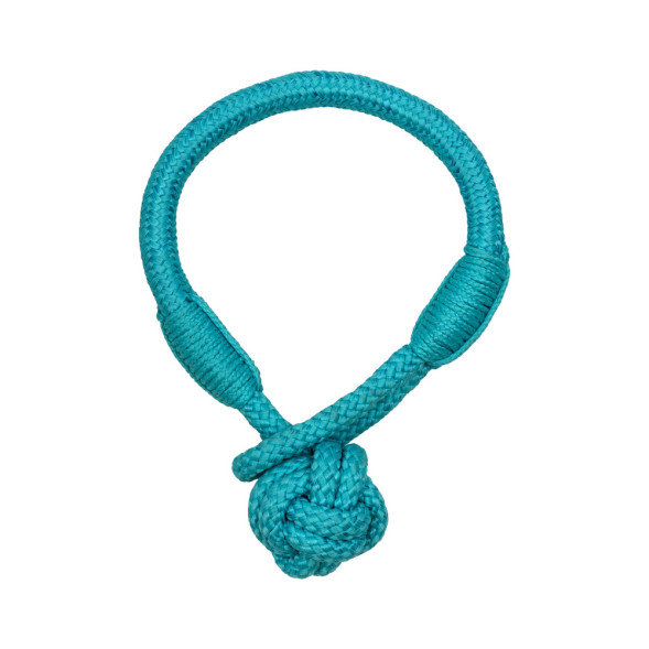 Playology TOUGH TUG KNOT жевательный канат для собак с ароматом арахиса, голубой