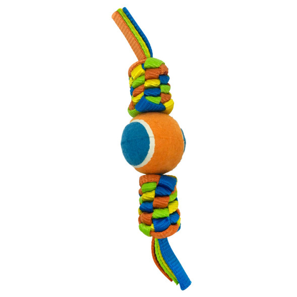 Petpark игрушка для собак Плетенка с теннисным мячом, 6 см