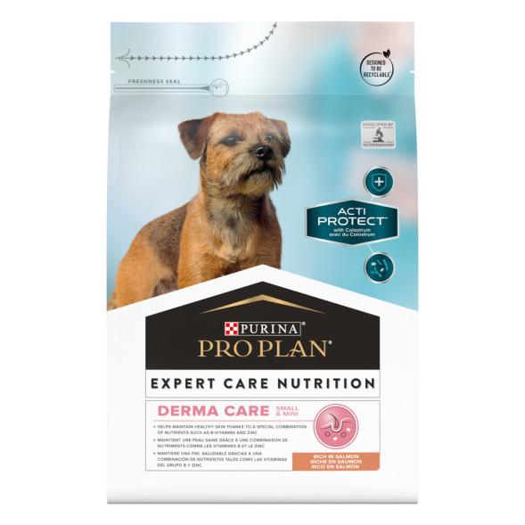 Purina Pro Plan Acti-Protect сухой корм для собак мелких пород с чувствительной кожей с лососем - 3 кг