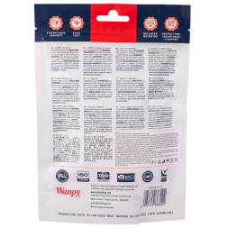 Лакомство Wanpy Dog для собак кусочки из нежного лосося в форме рыбок 100 г