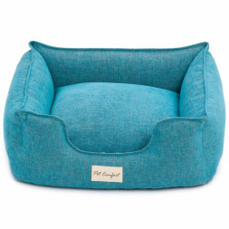 Pet Comfort Alpha Mirandus 43 лежанка для кошек и собак мелких пород, размер S (50х60 см), бирюзовый