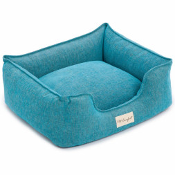 Pet Comfort Alpha Mirandus 43 лежанка для кошек и собак мелких пород, размер S (50х60 см), бирюзовый