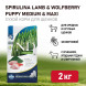 Farmina N&amp;amp;D Dog Spirulina Lamb &amp;amp; Wolfberry Puppy Medium&amp;amp;Maxi сухой корм для щенков средних и крупных пород, с ягненком и ягодами годжи - 2 кг