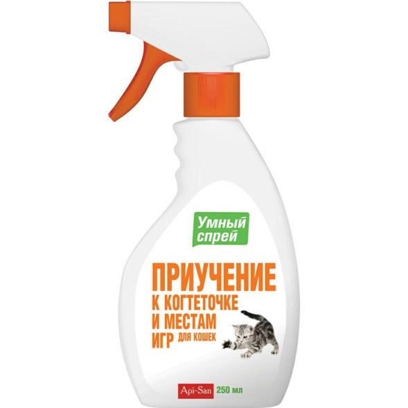 Apicenna Умный спрей приучение к когтеточке для кошек - 200 мл