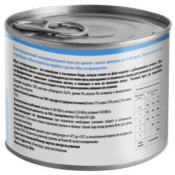 Мнямс Delicatesse Starter Мусс по-французски влажный корм для щенков до 4 месяцев, паштет из индейки с цукини, в консервах - 200 г х 12 шт