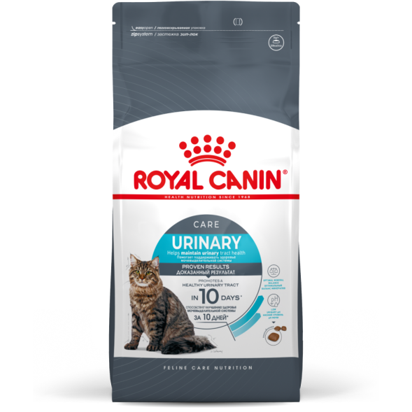 Сухой корм Royal Canin Urinary Care	для взрослых кошек для профилактики мочекаменной болезни - 2 кг