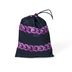 United Pets Easy 44 дождевик для собак, черный с розовым рисунком