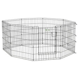 MidWest вольер Life Stages 8 панелей с дверью-MAXLock черный 61х76 см